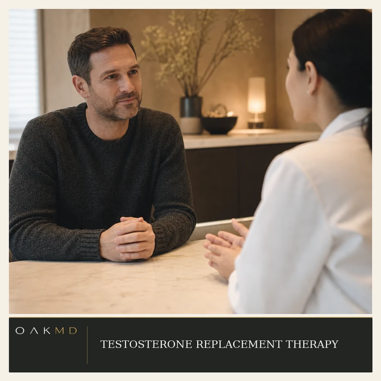 Testosterone replacement therapy — illustrative consultation scene